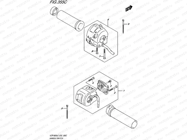 355C - HANDLE SWITCH (VZR1800BZL6 E19)