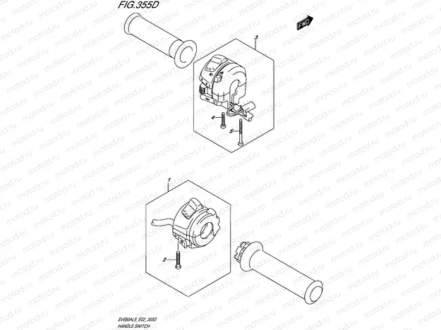 355D - HANDLE SWITCH (SV650XAL9 E19)