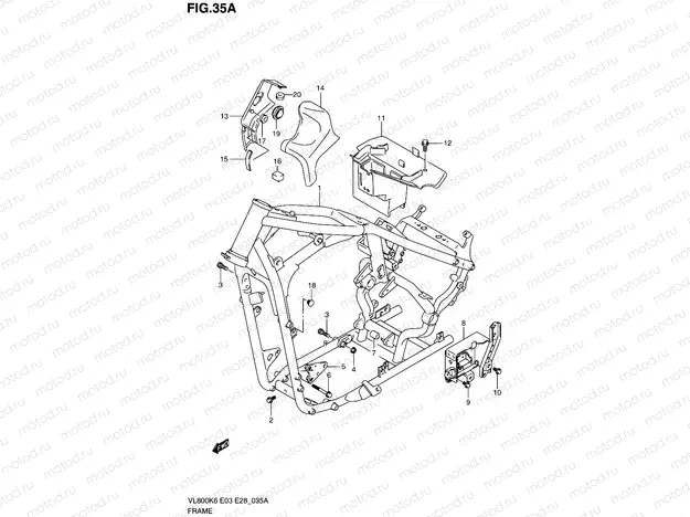 35A - FRAME (MODEL K9/L0)