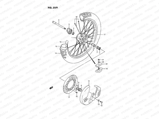 35A - FRONT WHEEL (MODEL M)