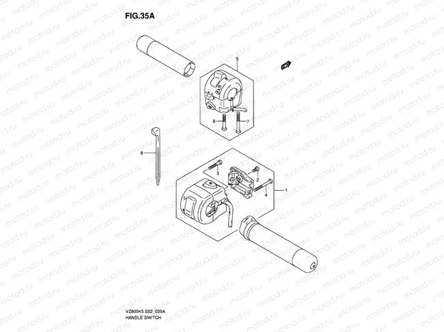 35A - HANDLE SWITCH (MODEL K7/K8)