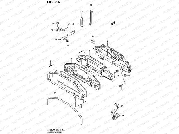 35A - SPEEDOMETER (AN650AK7/AK8/AK9)