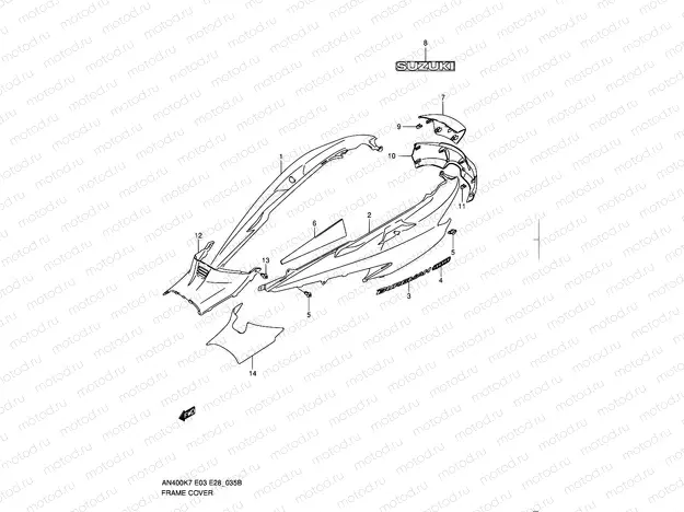 35B - FRAME COVER (MODEL L0)