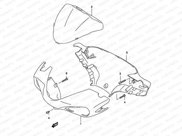 35B - HANDLE COVER (MODEL AY50W K4)