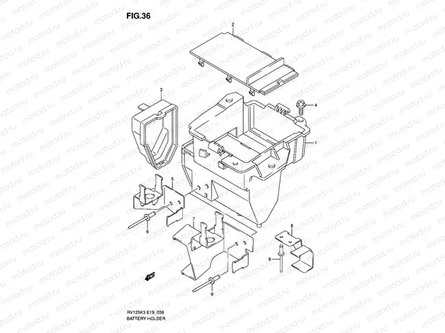 36 - BATTERY HOLDER