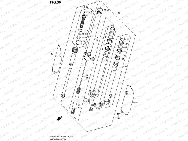 36 - FRONT DAMPER