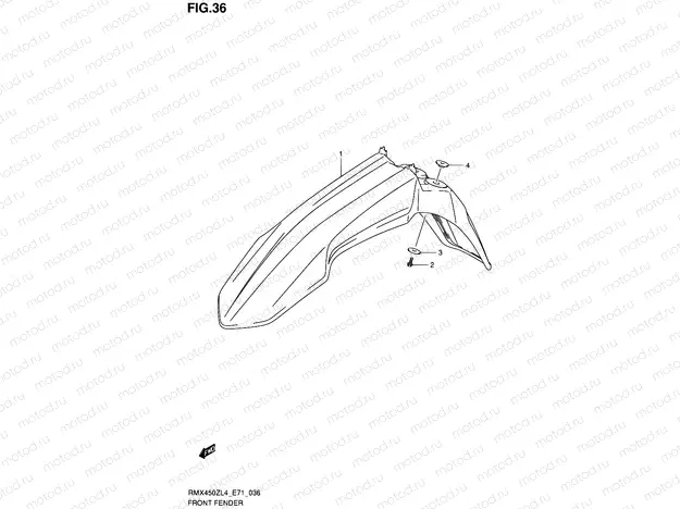 36 - FRONT FENDER