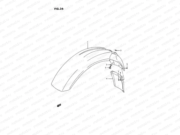 36 - FRONT FENDER