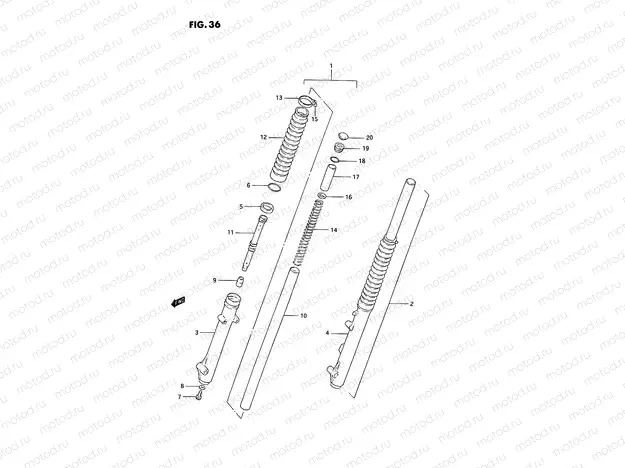 36 - FRONT FORK