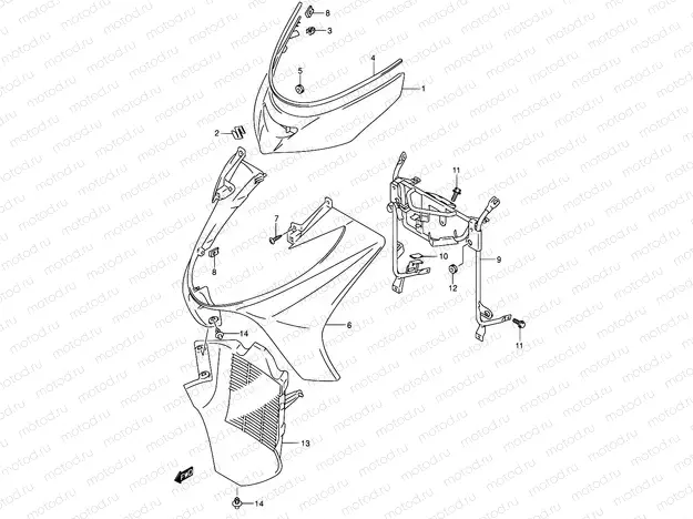 36 - FRONT LEG SHIELD (MODEL K3/K4)