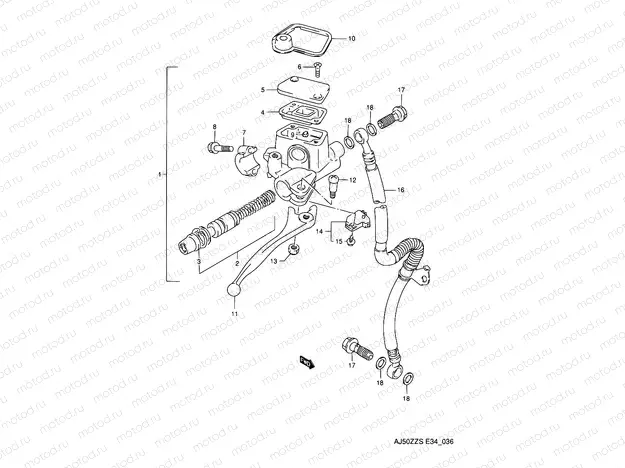 36 - FRONT MASTER CYLINDER
