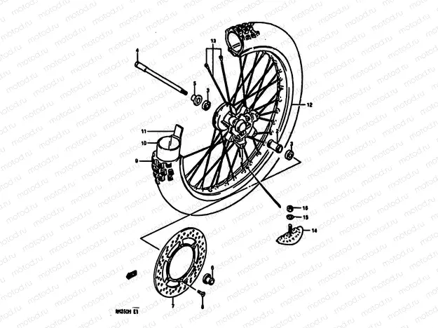 36 - FRONT WHEEL