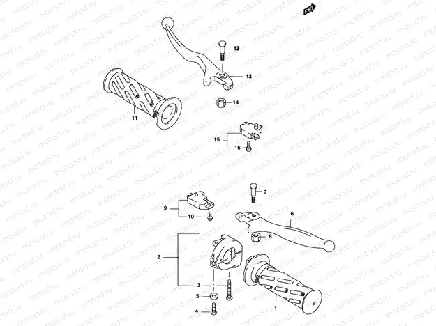 36 - HANDLE GRIP (MODEL AY50W)