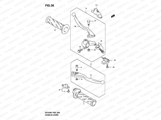 36 - HANDLE LEVER