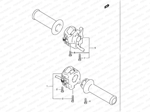 36 - HANDLE SWITCH (GSF1200K1/K2)