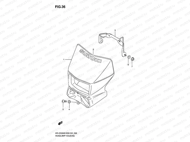 36 - HEADLAMP COVER