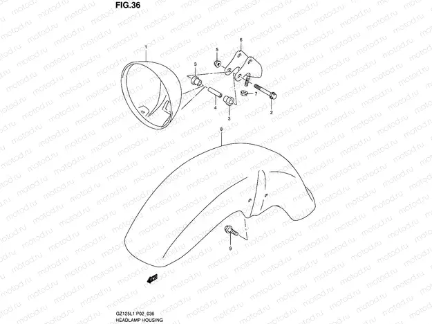 36 - HEADLAMP HOUSING