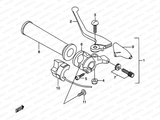 36 - LEFT HANDLE SWITCH