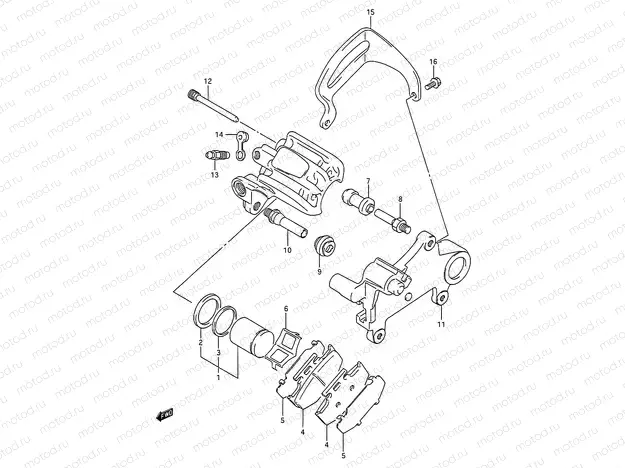 36 - REAR CALIPERS (MODEL K)