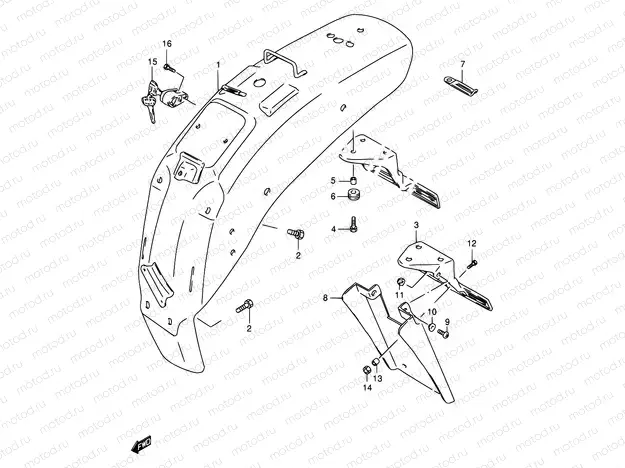 36 - REAR FENDER