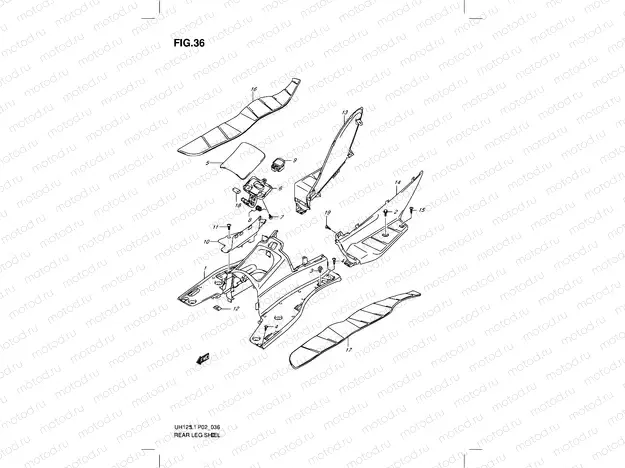 36 - REAR LEG SHIELD