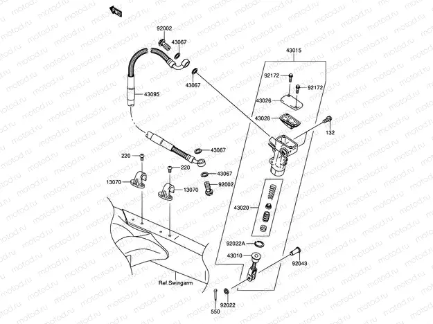 36 - REAR MASTER CYLINDER