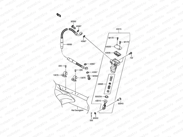 36 - REAR MASTER CYLINDER