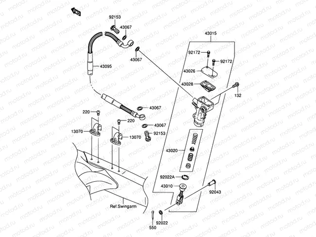 36 - REAR MASTER CYLINDER