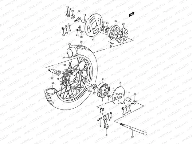 36 - REAR WHEEL