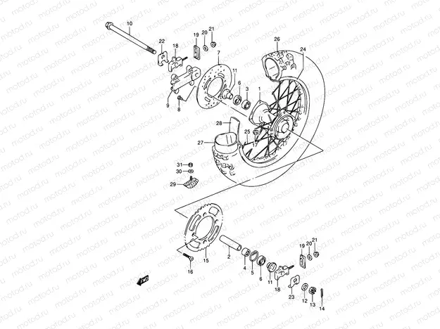 36 - REAR WHEEL
