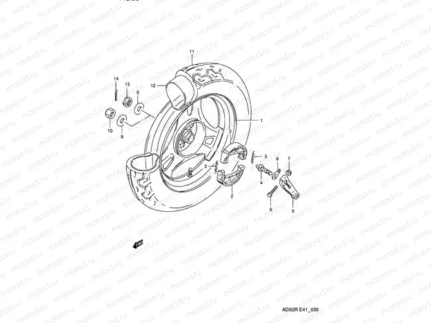 36 - REAR WHEEL