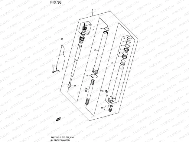 36 - RH FRONT DAMPER
