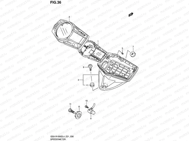36 - SPEEDOMETER (GSX-R1000ZUFL4 E21)
