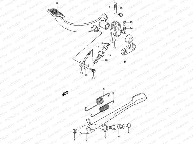 36 - STAND - REAR BRAKE