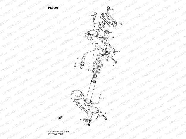 36 - STEERING STEM