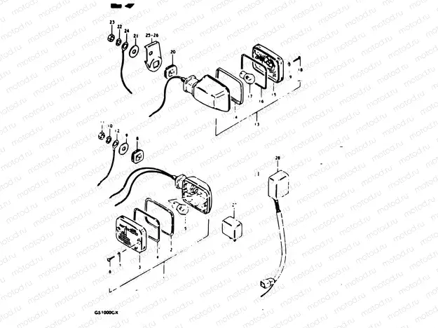 36 - TURN SIGNAL LAMP (MODEL X : E04, E17, E34)