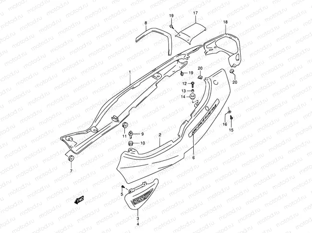 36A - FRAME COVER (GSF1200SAV)