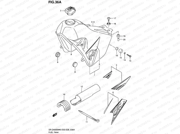 36A - FUEL TANK (MODEL K7/K8)