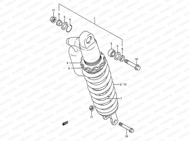 36A - SHOCK ABSORBER (MODEL M/N)