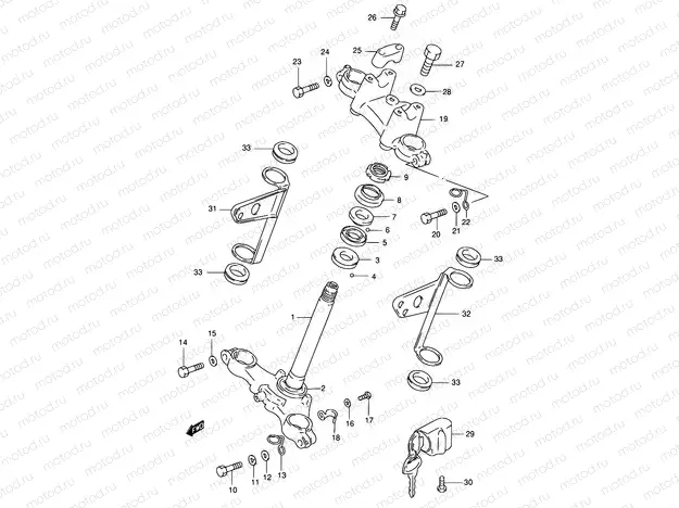36A - STEERING STEM (P09)