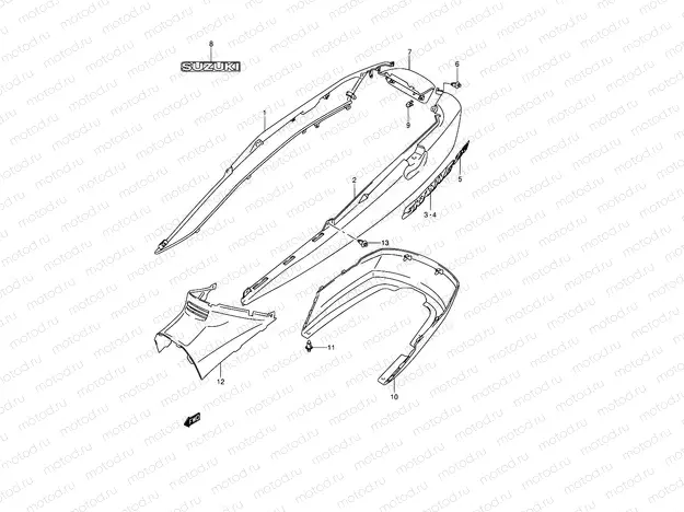 36B - FRAME COVER (MODEL K3/K4 E38)