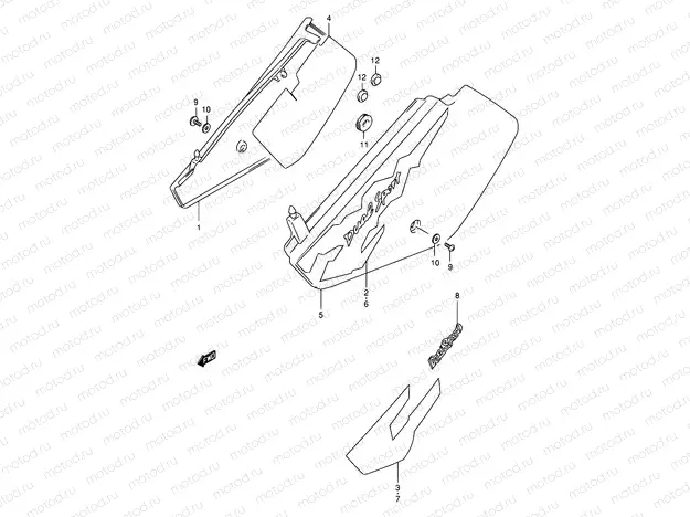 36B - FRAME COVER (MODEL V/W)