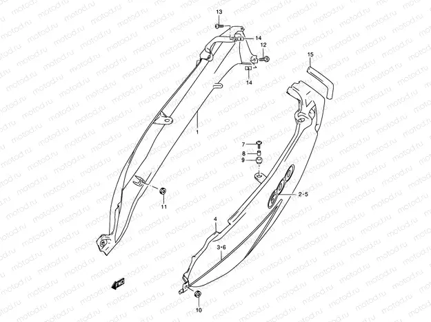 36B - FRAME COVER (MODEL Y)
