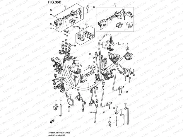 36B - WIRING HARNESS (AN650K5)