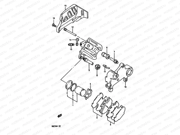 36C - REAR CALIPERS (MODEL N)