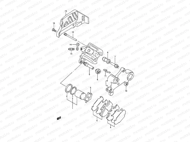 36C - REAR CALIPERS (MODEL N)