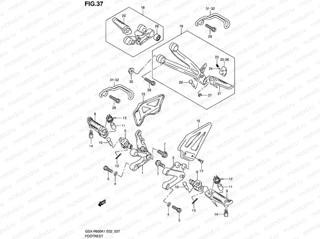 37 - FOOTREST