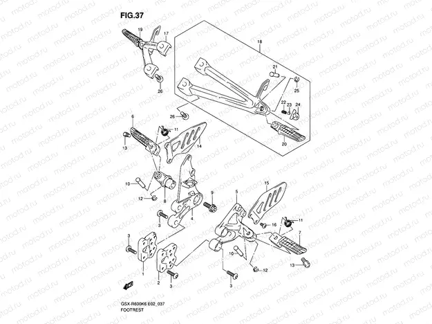 37 - FOOTREST