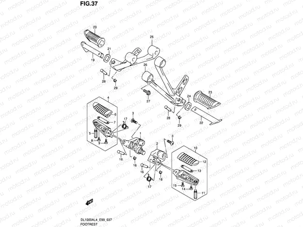 37 - FOOTREST