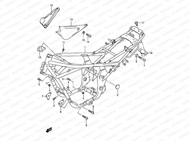 37 - FRAME (MODEL Y/K1)